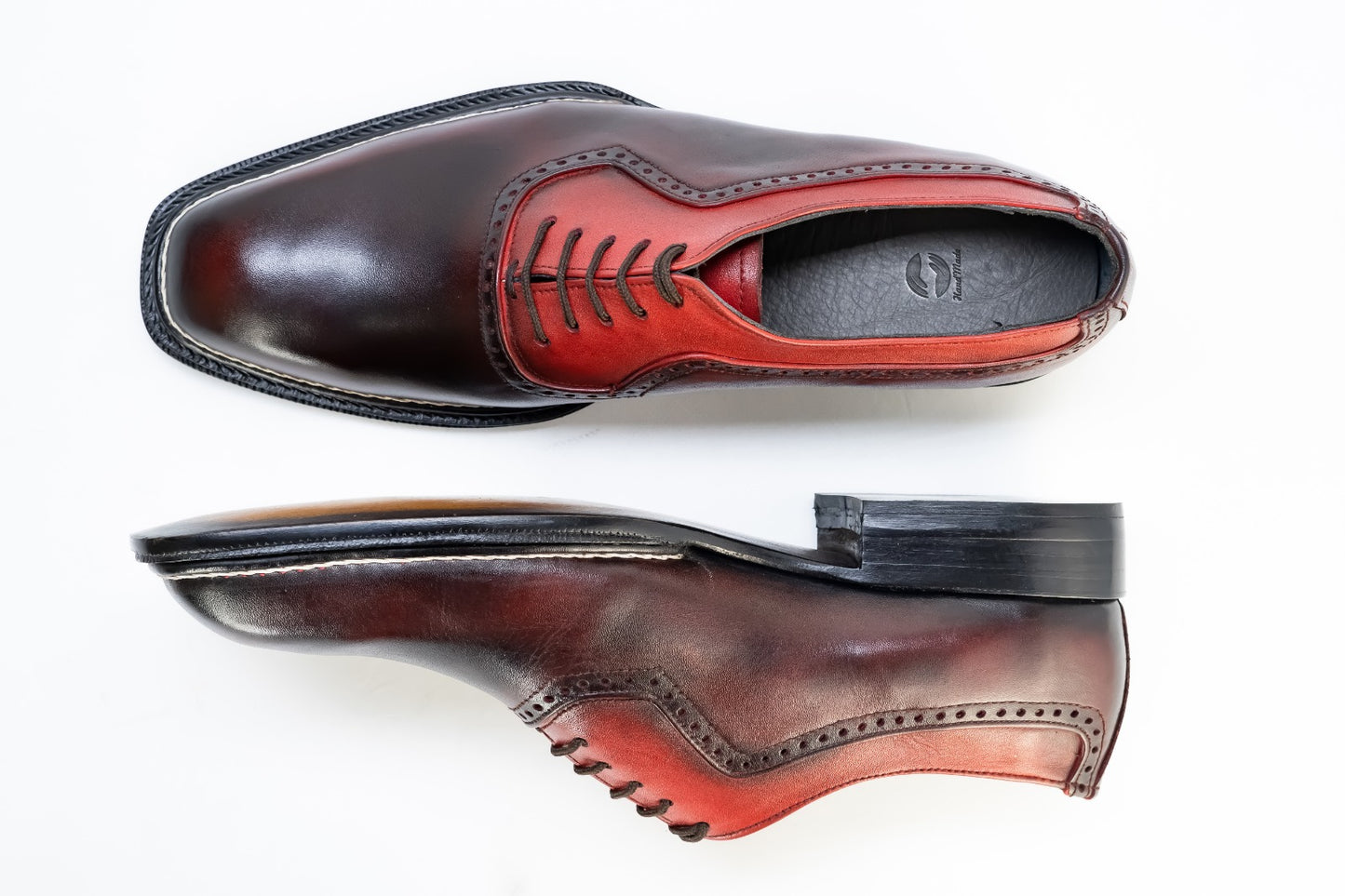 Oxford shoes with close lacing Goodyear Welted