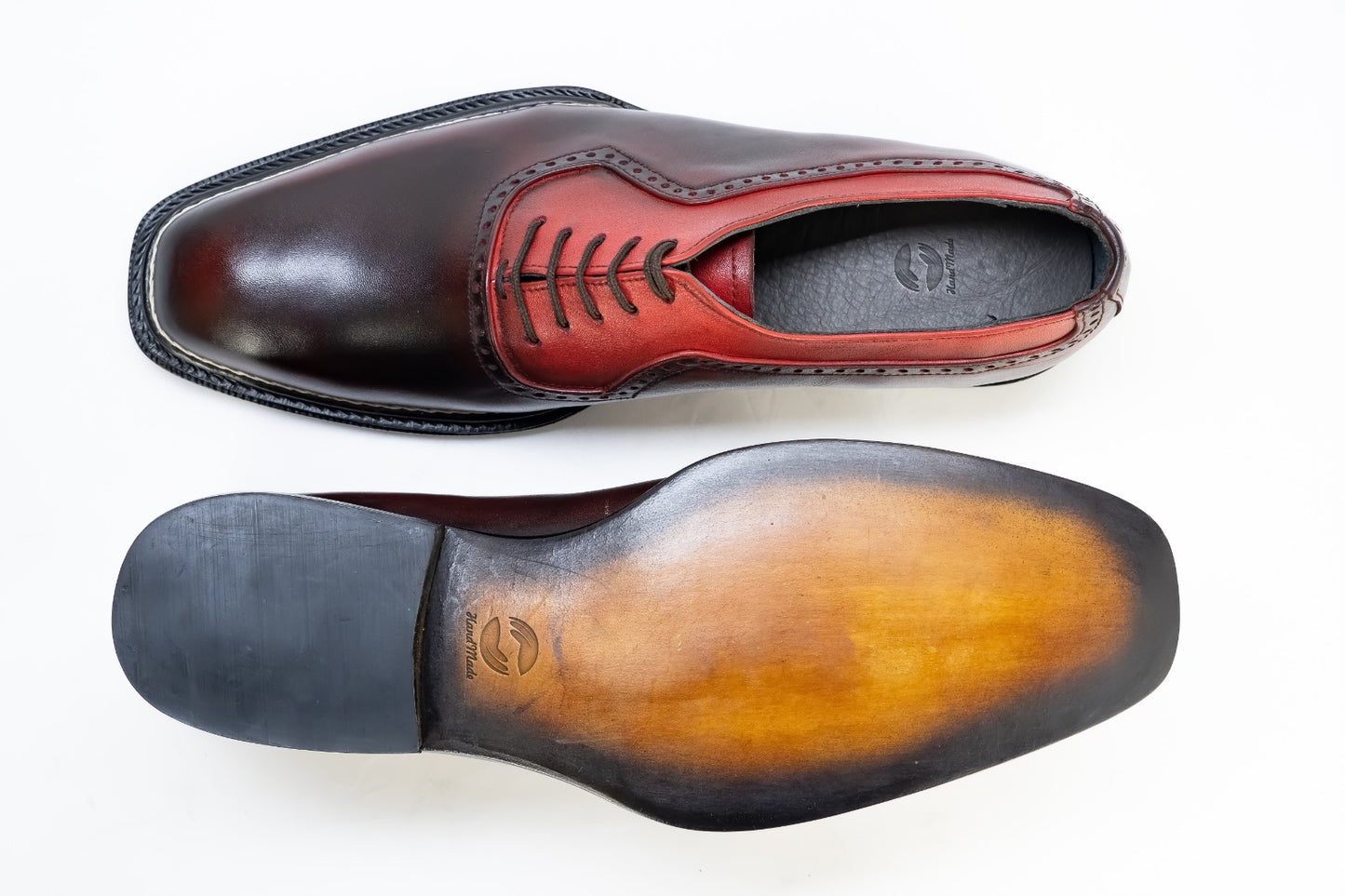 Oxford shoes with close lacing Goodyear Welted