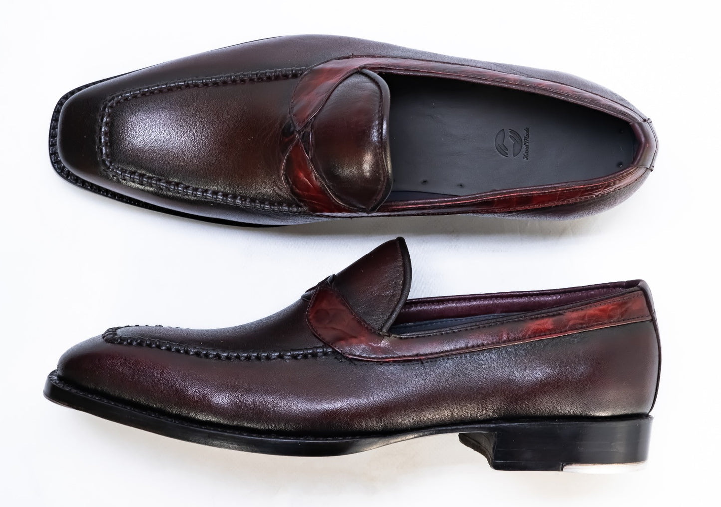 handmade leather Loafers shoes Goodyear welted