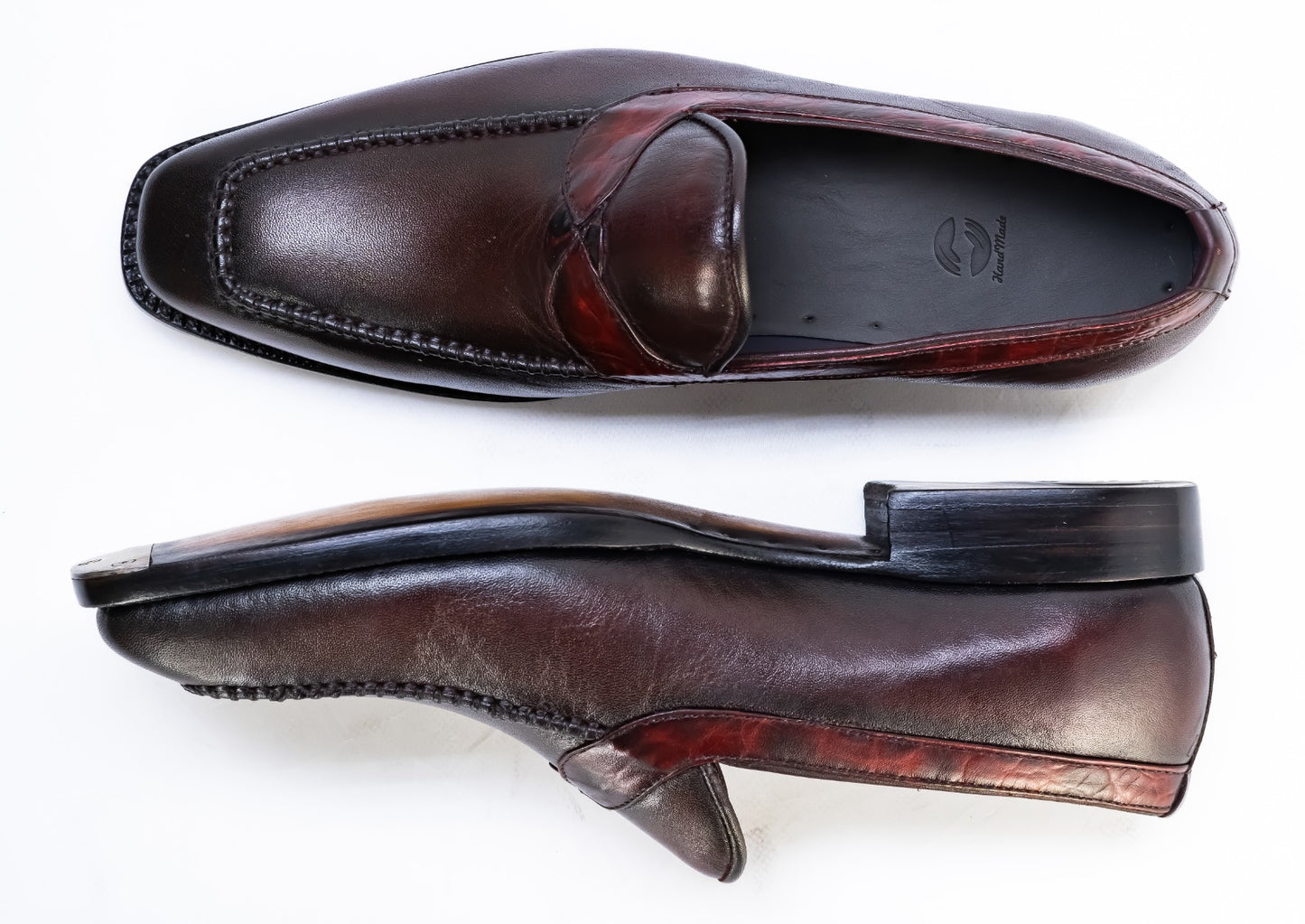 handmade leather Loafers shoes Goodyear welted