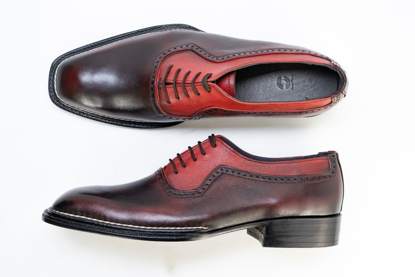 Oxford shoes with close lacing Goodyear Welted