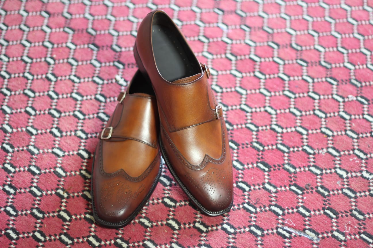 Wingtip Double Monk Strap