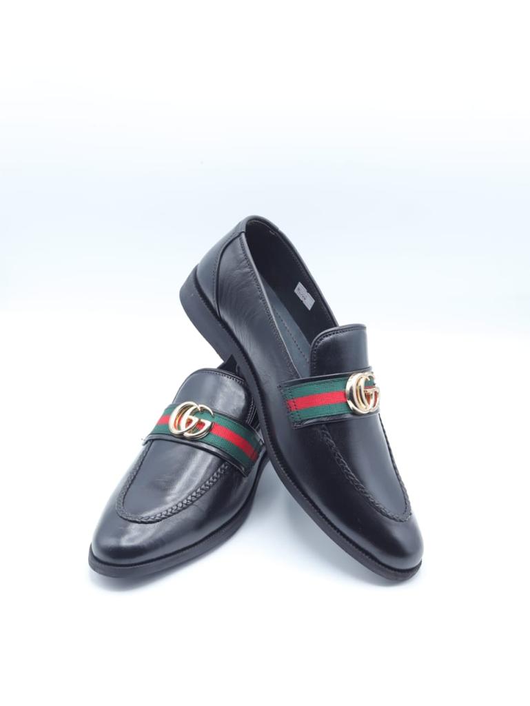 Hand Made Black Loafers Office/Wedding Shoes